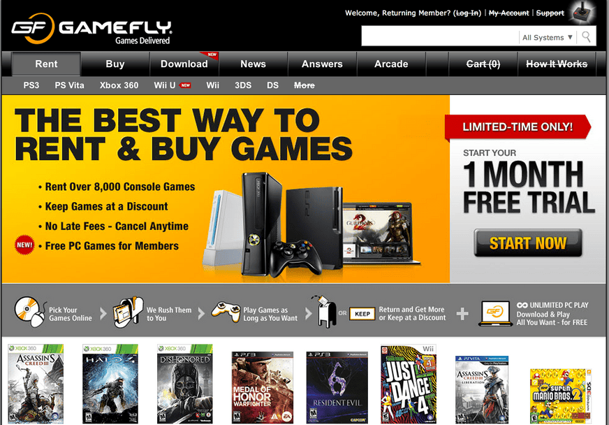 GameFly Online Video Game Rental Service Review Worth The Money